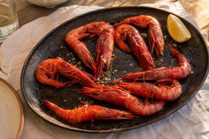 Imagen de Receta de gamba roja de Ibiza a la plancha